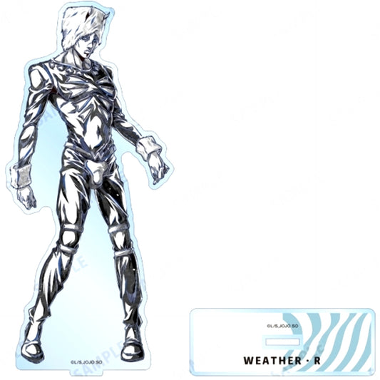Weather Report Ani-Art BLACK LABEL BIG Acrylic Stand JoJo's Bizarre Adventure Part 6 Stone Ocean [USED]