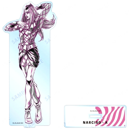 Narciso Anasui Ani-Art BLACK LABEL BIG Acrylic Stand JoJo's Bizarre Adventure Part 6 Stone Ocean [USED]