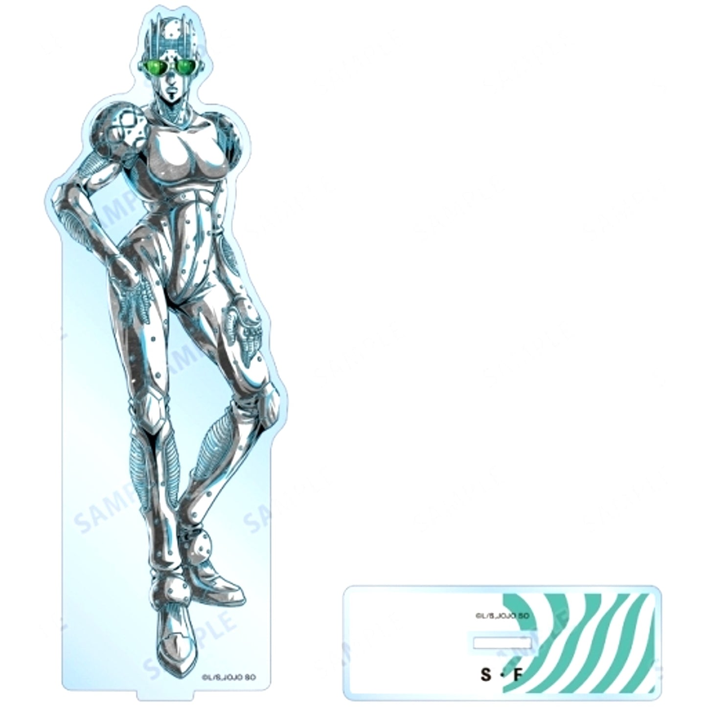 Stone Free Ani-Art BLACK LABEL BIG Acrylic Stand JoJo's Bizarre Adventure Part 6 Stone Ocean [USED]