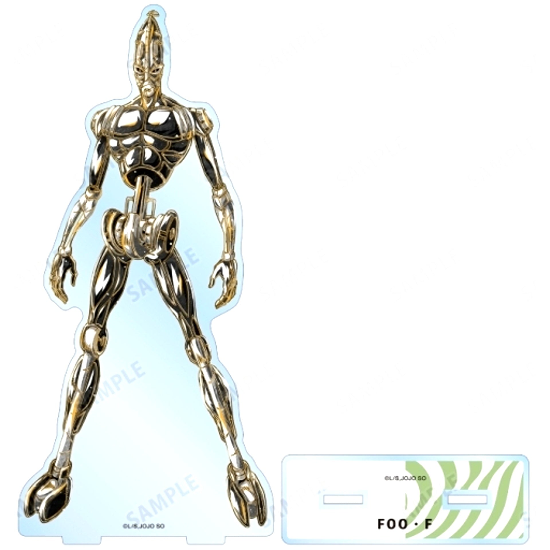 Foo Fighters Ani-Art BLACK LABEL BIG Acrylic Stand JoJo's Bizarre Adventure Part 6 Stone Ocean [USED]