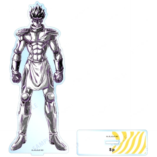 Star Platinum Ani-Art BLACK LABEL BIG Acrylic Stand JoJo's Bizarre Adventure Part 6 Stone Ocean [USED]