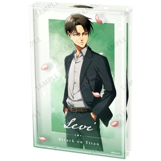 Levi Ackerman Attack on Titan Ayumi Watercolor Style Ver. Drawn Acrylic Block [USED]