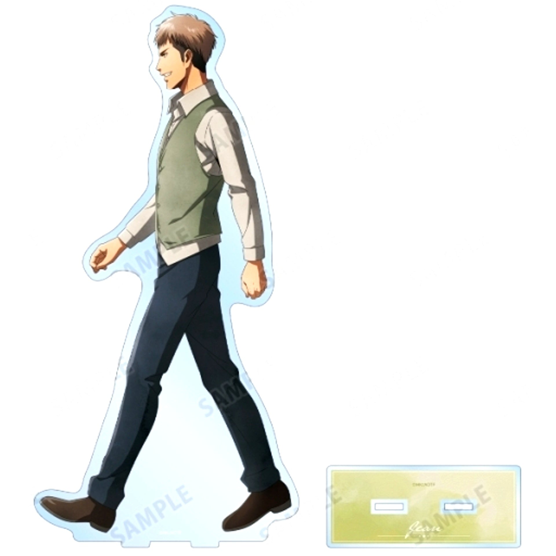Jean Kirstein Attack on Titan Drawn Illustration Walking Watercolor Style Ver. Extra Large Acrylic Stand [USED]