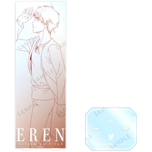 Eren Yeager Walking Line Art Ver. Attack on Titan Extra Large Acrylic Stand [USED]
