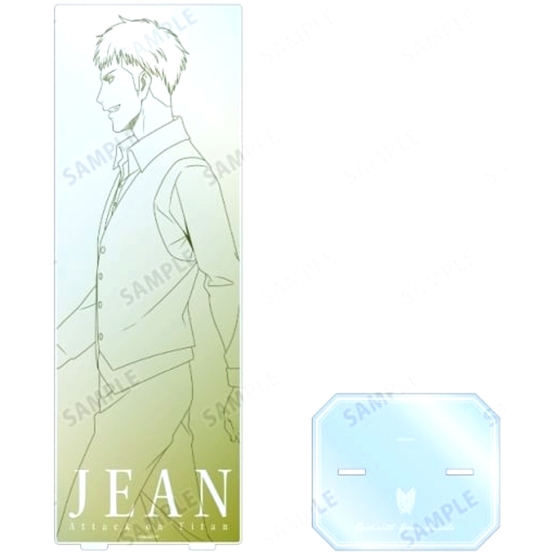 Jean Kirstein Attack on Titan Drawn Illustration Walking Line Art Ver. Extra Large Acrylic Stand [USED]