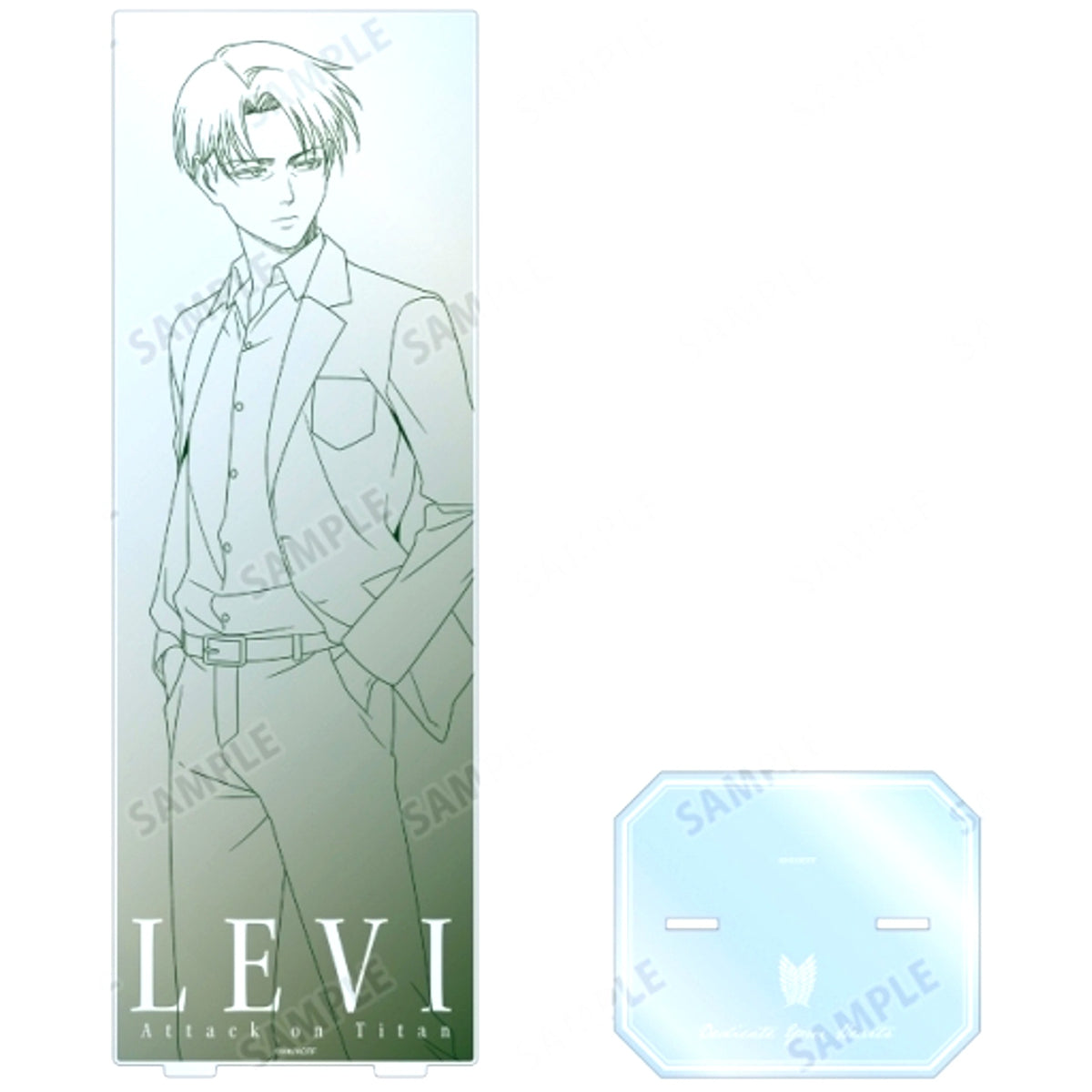 Levi Steps Line Art Ver. Illustration Attack on Titan Extra Large Acrylic Stand [USED]