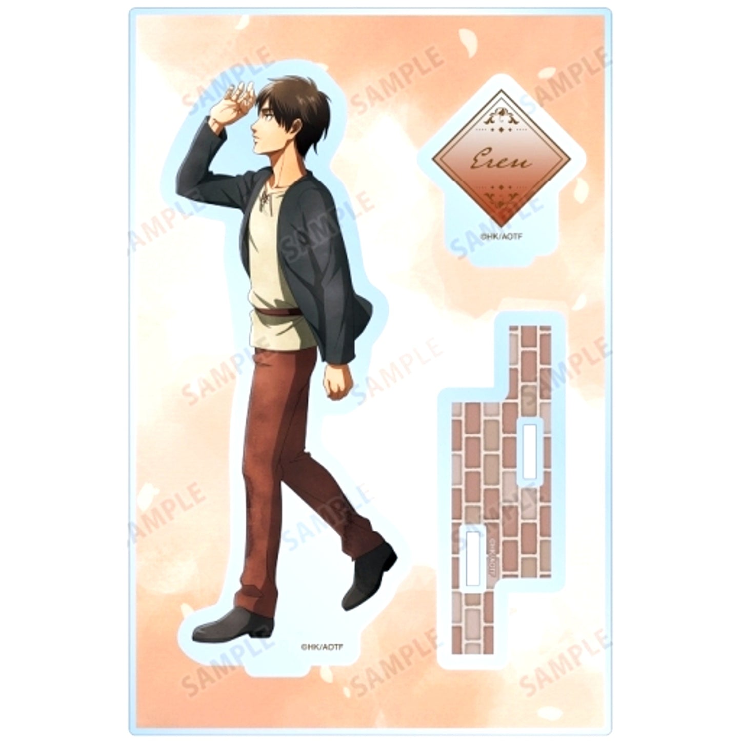 Eren Yeager Walking Watercolor Style Ver. Attack on Titan BIG Acrylic Stand with Parts [USED]
