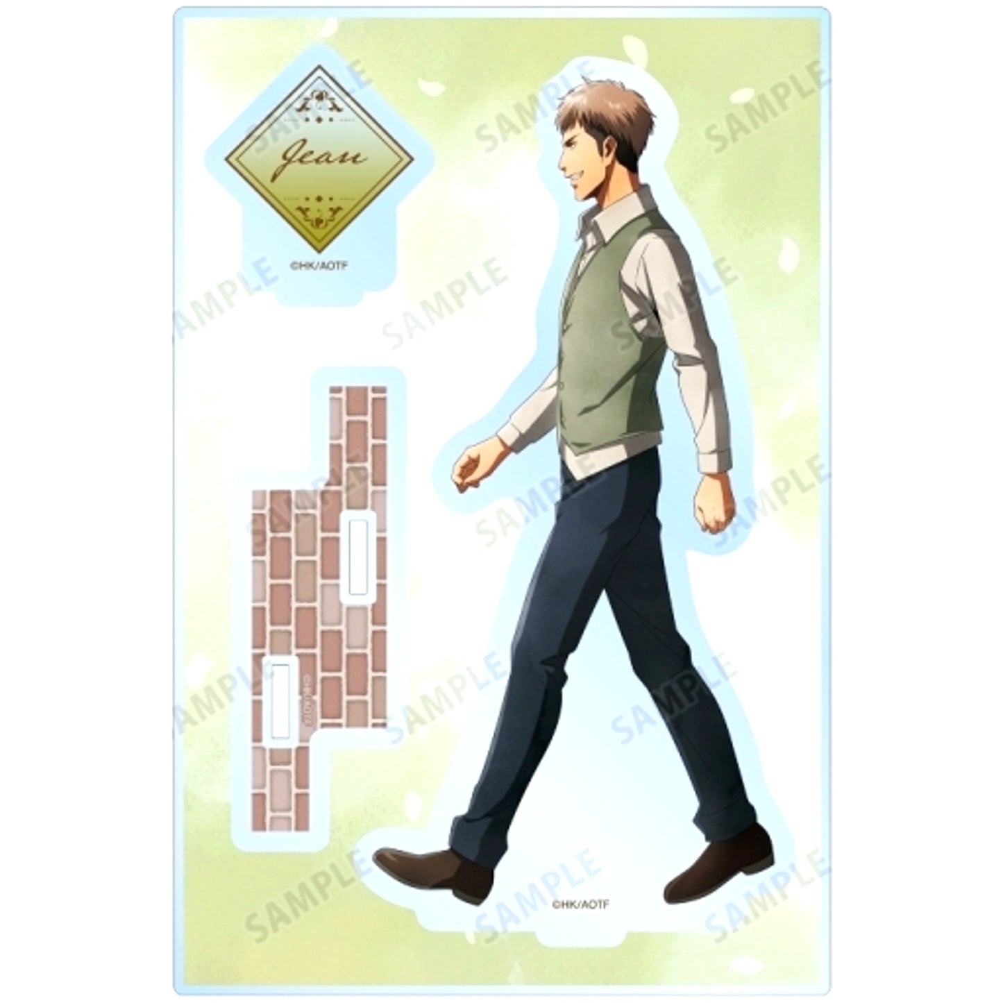Jean Kirstein Attack on Titan Ayumi Watercolor Style Ver. Drawn BIG Acrylic Stand with Parts [USED]