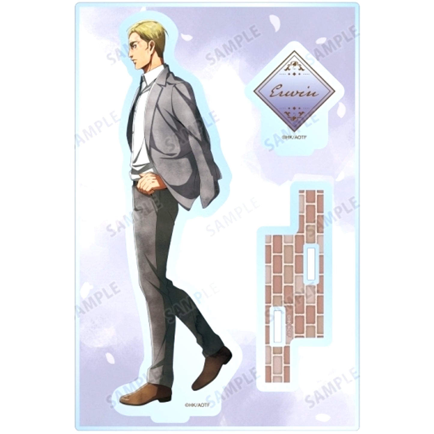 Erwin Smith Attack on Titan Ayumi Watercolor Style Ver. Drawn BIG Acrylic Stand with Parts [USED]