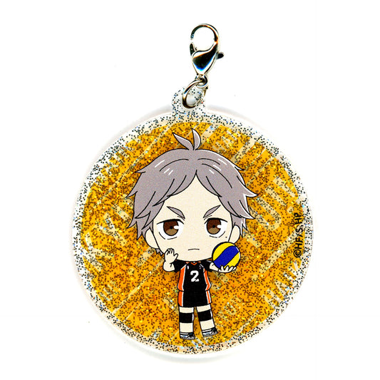 Koshi Sugawara Haikyu!! The Dumpster Battle animatecafe Bonus Glitter Charm [USED]