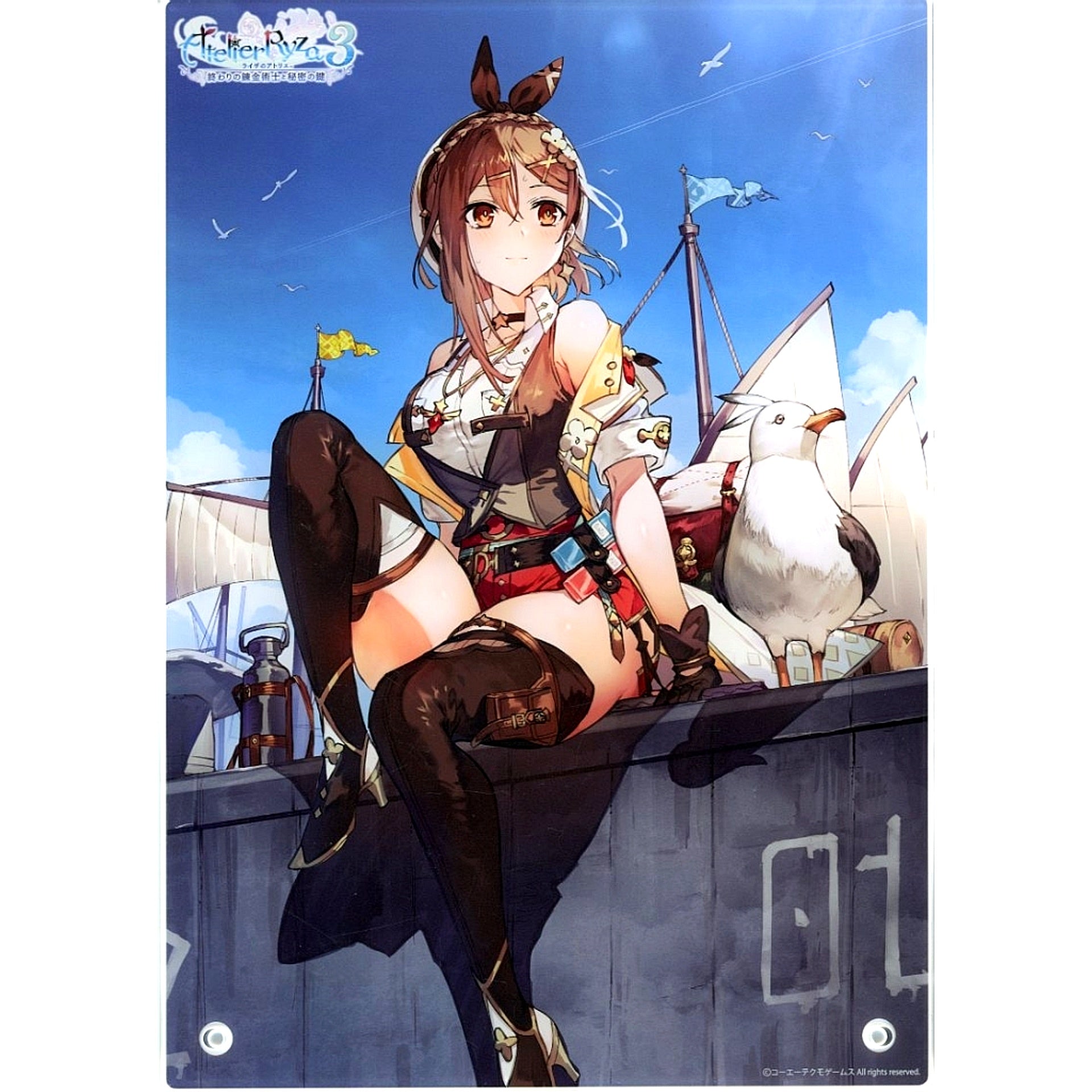 Atelier Ryza 3 Alchemist of the End and the Secret Key A4 Acrylic Stand Atelier 30th Anniversary Gust Premium Live Kuji Mail Order Limited A Prize [USED]