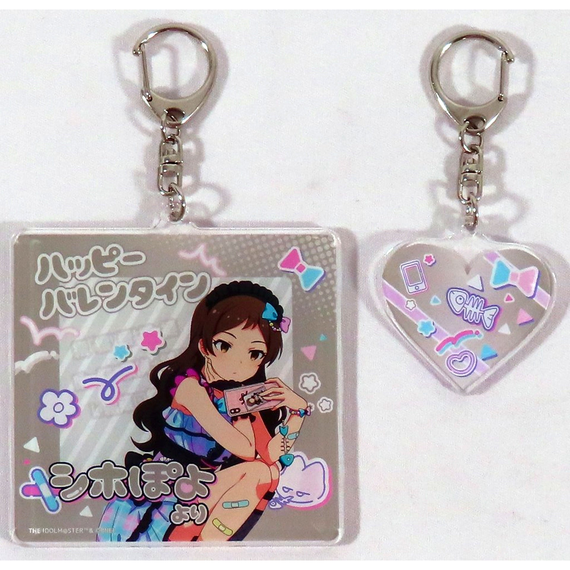 Shiho Kitazawa THE IDOLM@STER MILLION LIVE! Valentine Present Set Acrylic Keychain Set of 2 Yami Yummy Kitchen ver. AmiAmi Online Kuji Valentine Event B-1-3 Prize [USED]