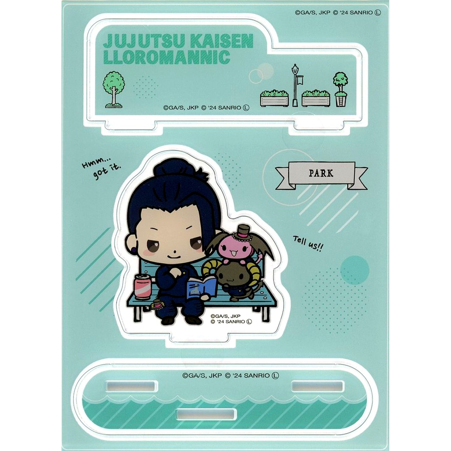 Suguru Geto & Berry & Cherry Acrylic Stand Jujutsu Kaisen Hidden Inventory Premature Death x Sanrio Characters Pop Up Store [USED]