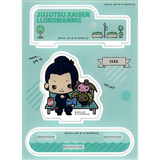 Suguru Geto & Berry & Cherry Acrylic Stand Jujutsu Kaisen Hidden Inventory Premature Death x Sanrio Characters Pop Up Store [USED]