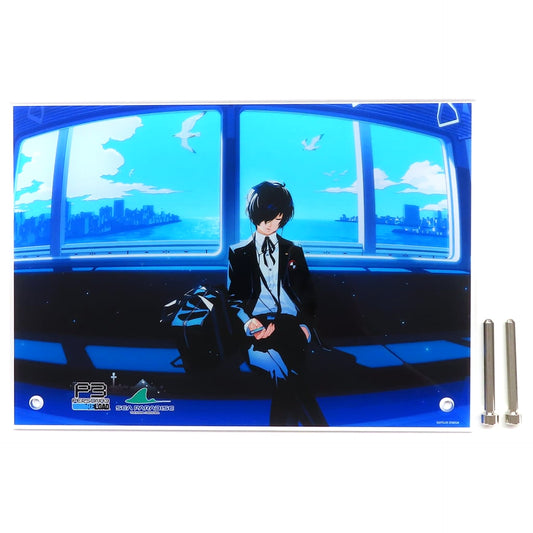 Persona 3 Reload Protagonist B5 Acrylic Plate Yokohama Hakkeijima Sea Paradise Exclusive Acrylic Stands [USED]