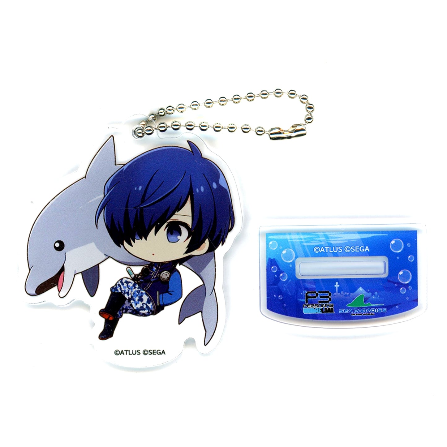 Protagonist Persona 3 Reload Trading Mini Character Acrylic Stand Keychain Yokohama Hakkeijima Sea Paradise [USED]