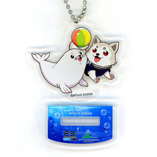 Koromaru Persona 3 Reload Trading Mini Character Acrylic Stand Keychain Yokohama Hakkeijima Sea Paradise [USED]