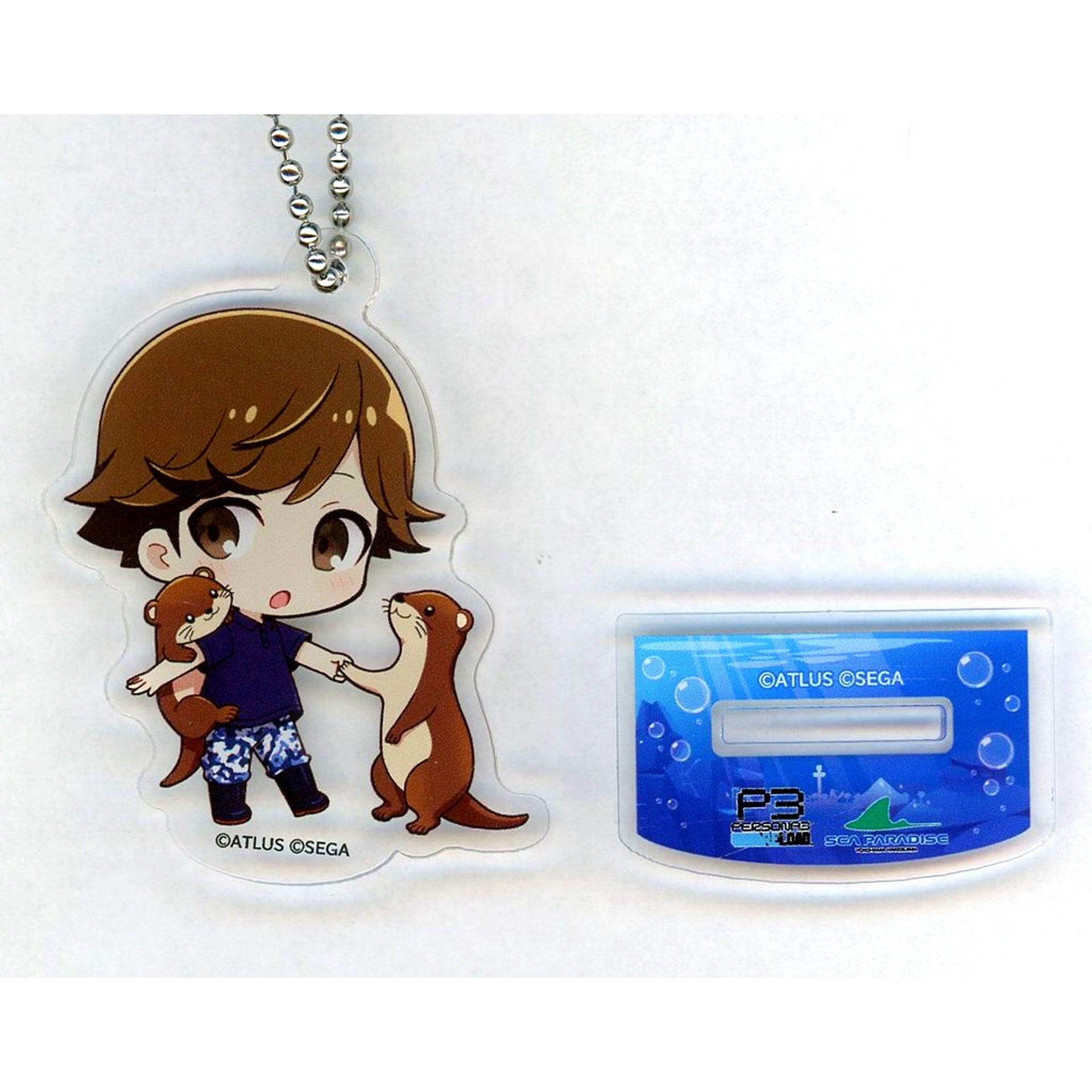 Ken Amada Persona 3 Reload Trading Mini Character Acrylic Stand Keychain Yokohama Hakkeijima Sea Paradise [USED]