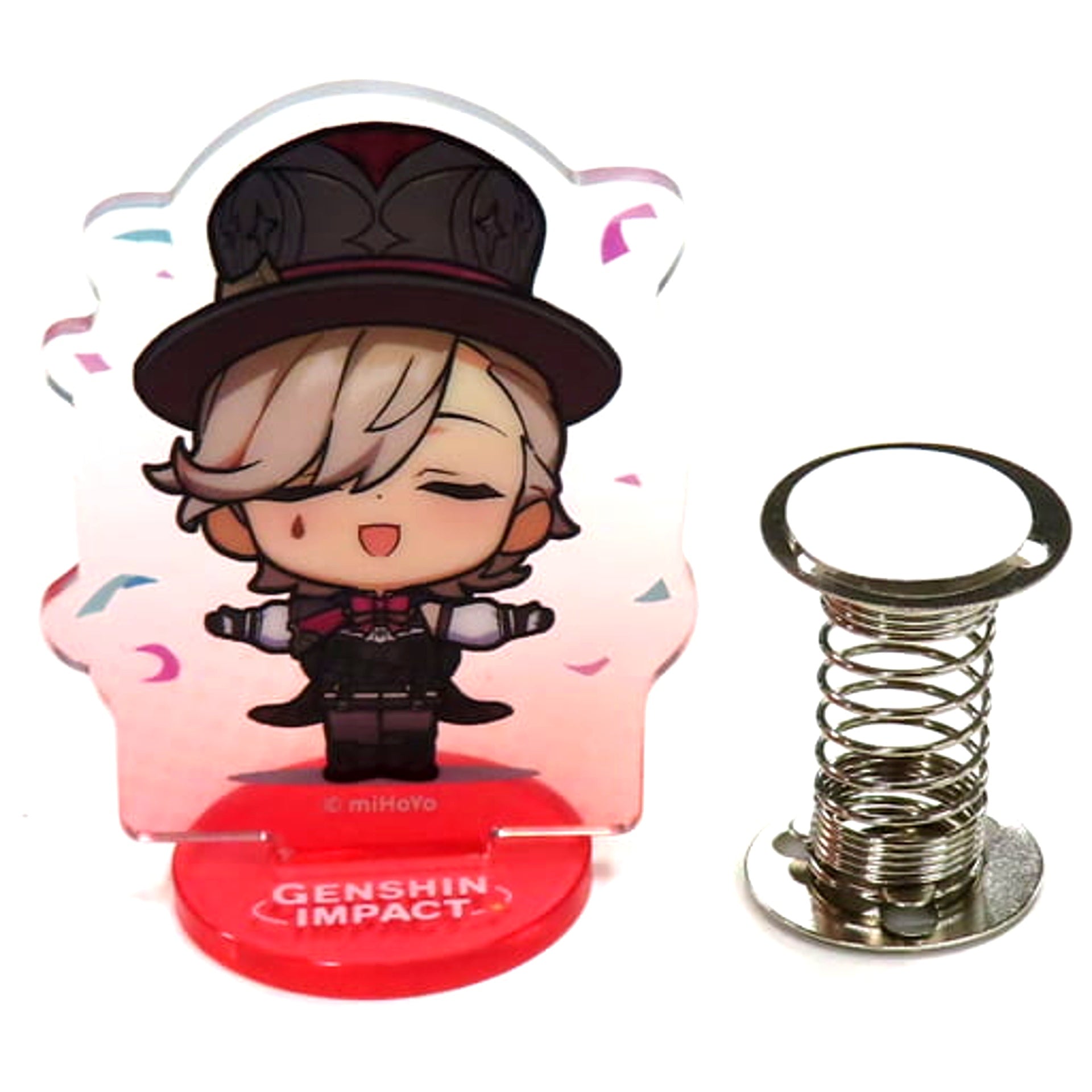 Lyney Genshin Impact Fontaine Court Deformed Stamp Series Wobbly Acrylic Stand [USED]