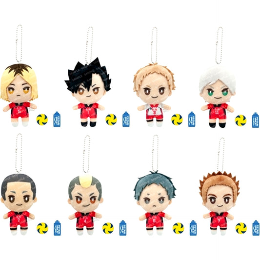 Nekoma 8 Figure Set Haikyu!! Otemochi Plush Mini [USED]