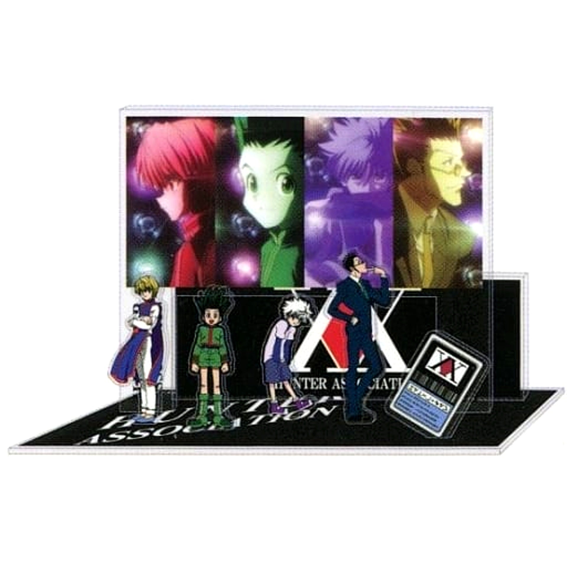 Gon Freecss & Killua Zoldyck & Kurapika & Leorio HUNTER x HUNTER Shimamura Hunter Association Mark Diorama Acrylic Stand [USED]