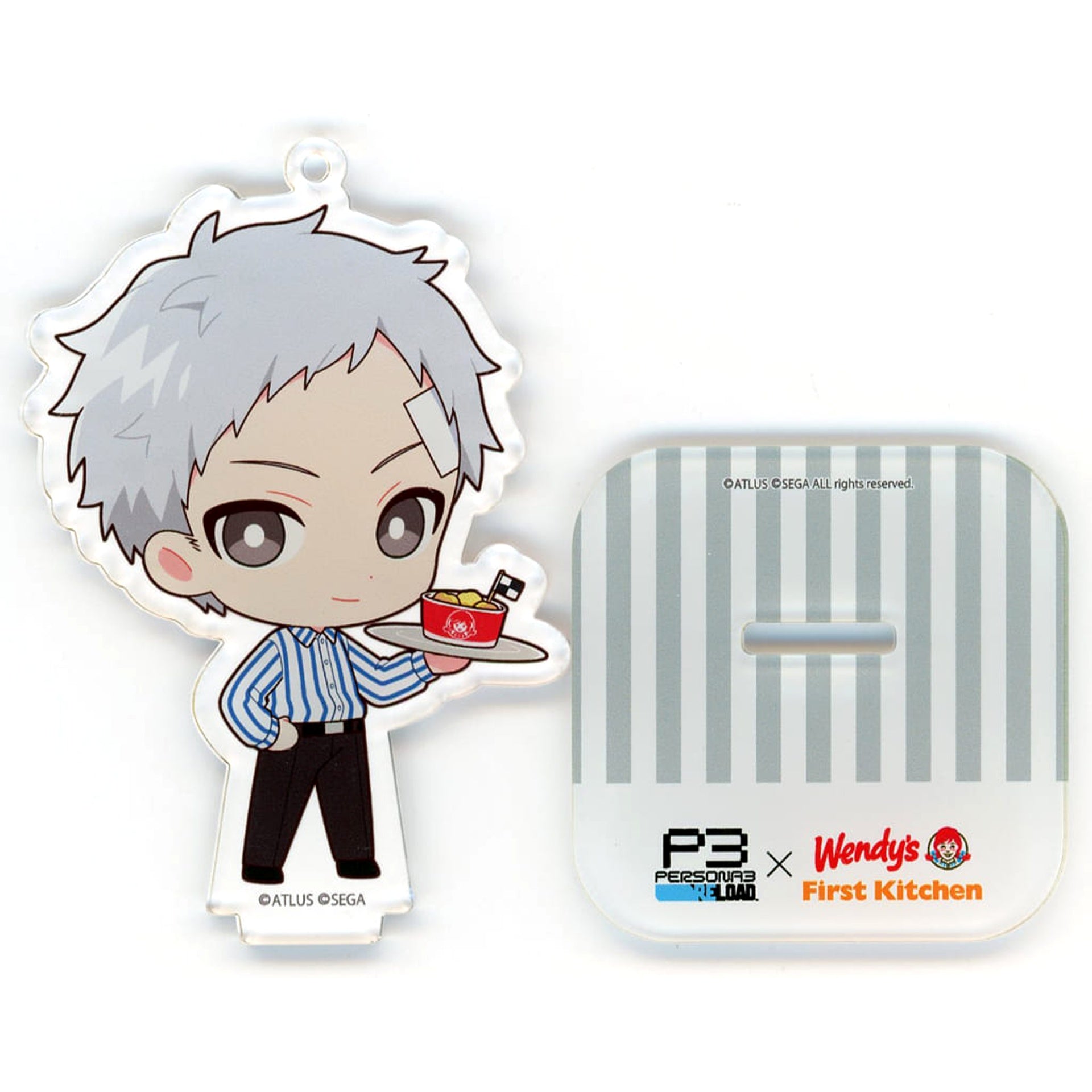 Persona 3 Reload Akihiko Sanada Trading Acrylic Stand Keychain Wendy's & First Kitchen Limited Acrylic Stands [USED]
