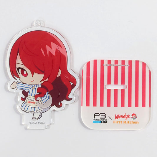 Persona 3 Reload Mitsuru Kirijo Trading Acrylic Stand Keychain Wendy's & First Kitchen Limited Keychains [USED]