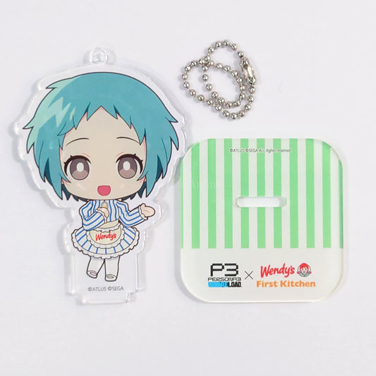 Persona 3 Reload Fuka Yamagishi Trading Acrylic Stand Keychain Wendy's & First Kitchen Limited Keychains [USED]