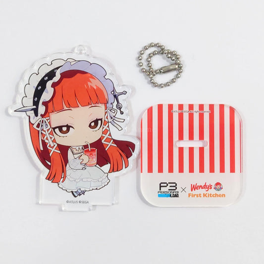 Persona 3 Reload Chidori Trading Acrylic Stand Keychain Wendy's & First Kitchen Limited Keychains [USED]