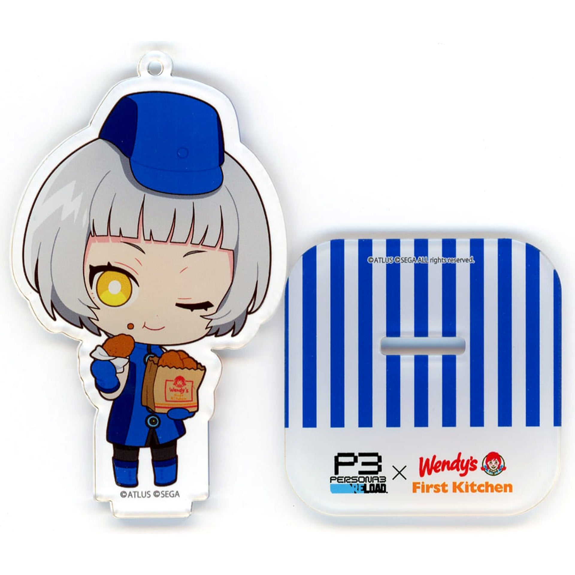 Persona 3 Reload Elizabeth Trading Acrylic Stand Keychain Wendy's & First Kitchen Limited Acrylic Stands [USED]