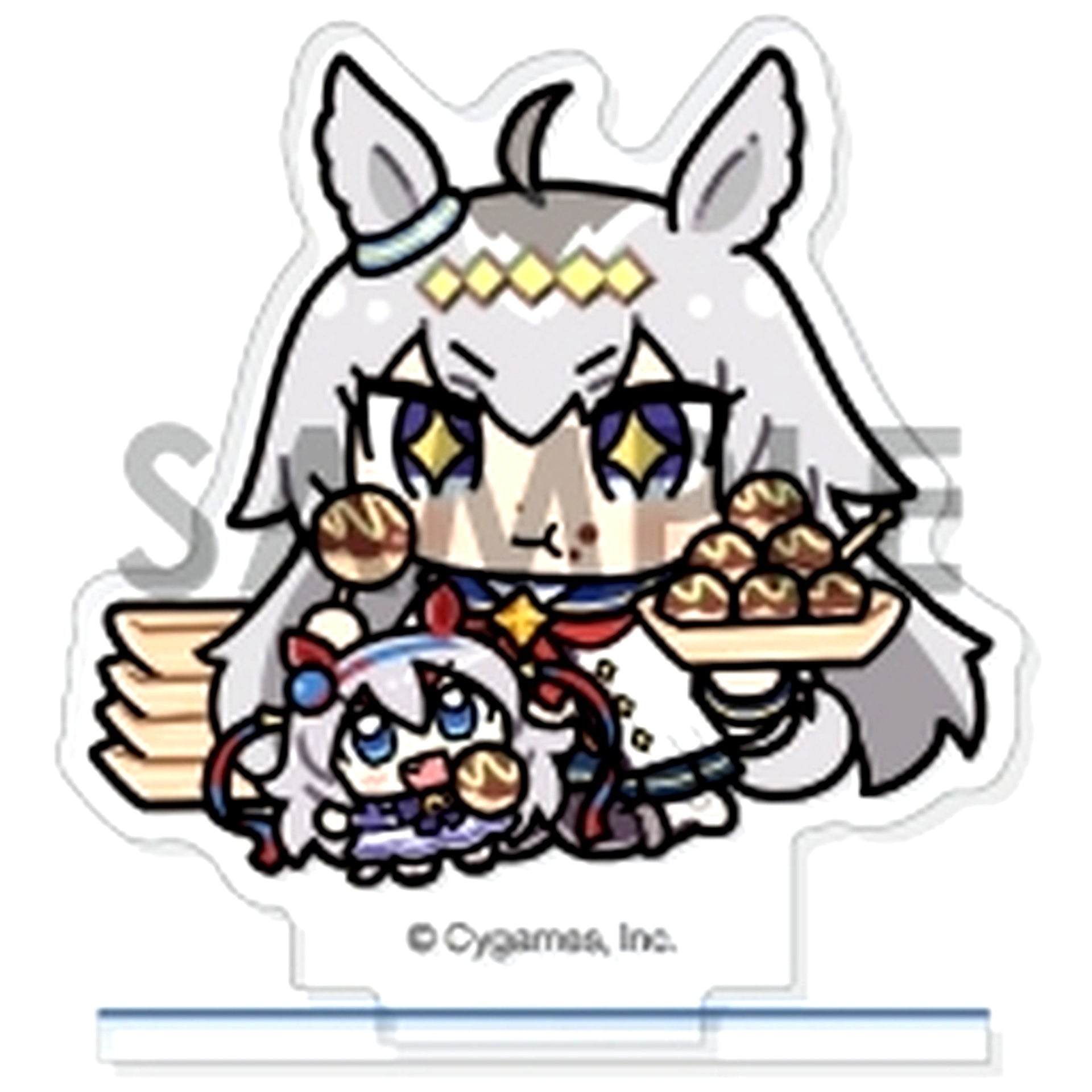 Oguri Cap & Tamamo Cross 1. Umamusume Pretty Derby Together with Plush Vol. 2 Trading Acrylic Stand [USED]