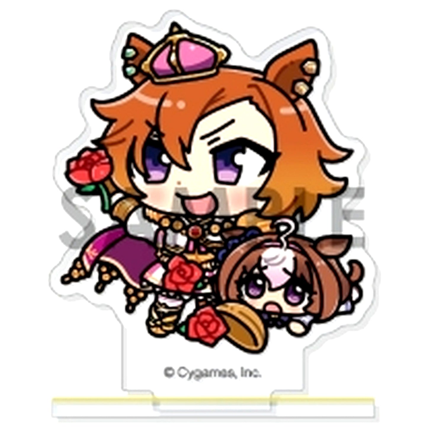 T.M. Opera O & Meisho Doto 2. Umamusume Pretty Derby Together with Plush Vol. 2 Trading Acrylic Stand [USED]