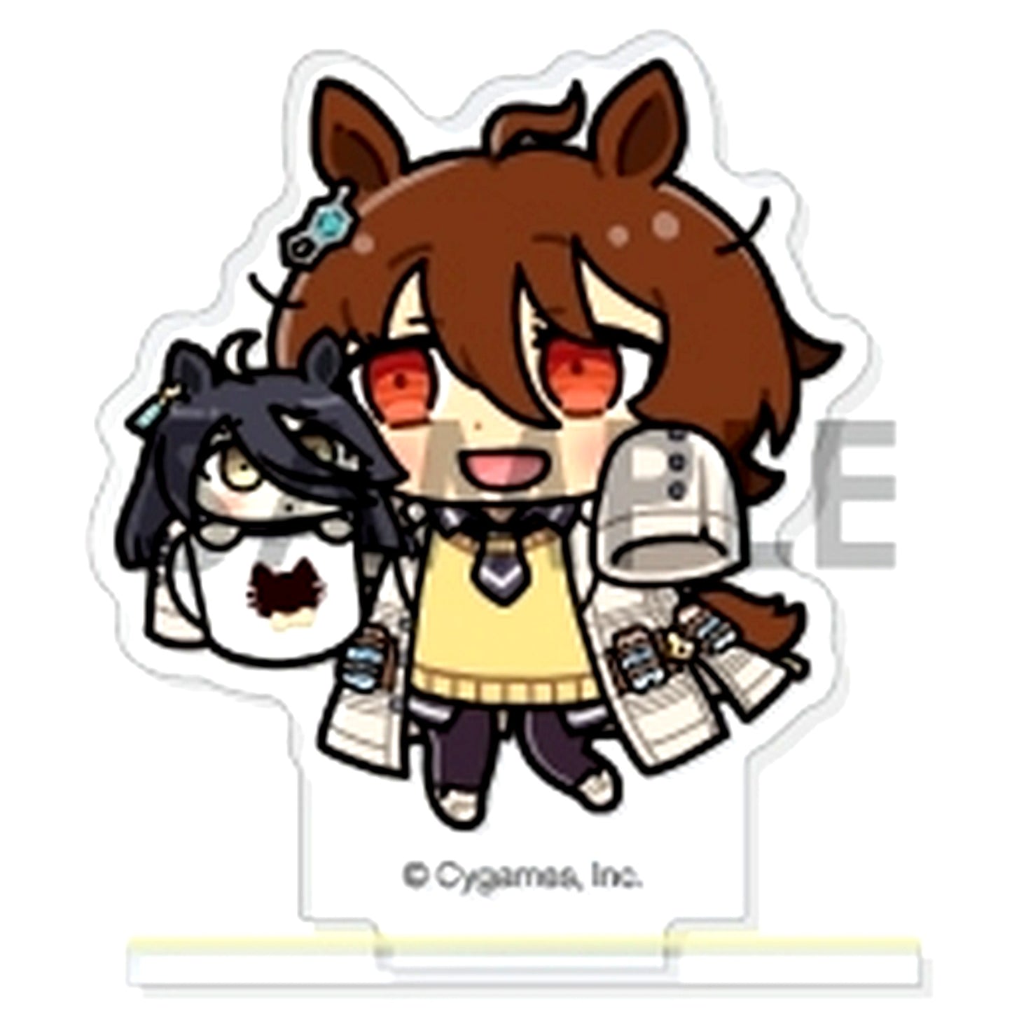 Agnes Tachyon & Manhattan Cafe 5. Uma Musume: Pretty Derby Trading Acrylic Stand With Plush Vol.2 [USED]
