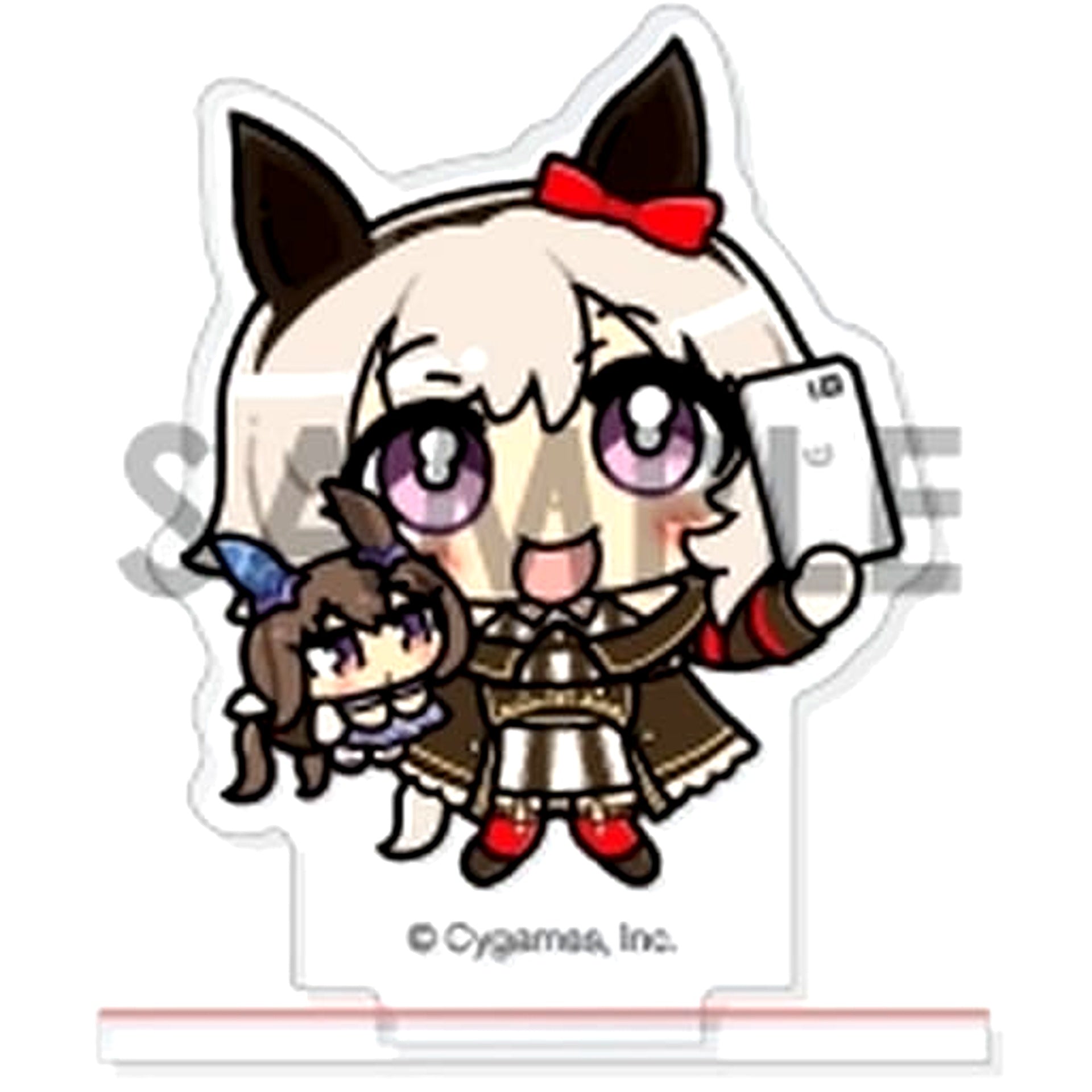 Karen Chan and Admire Vega Umamusume: Pretty Derby Trading Acrylic Stand With Plushies Vol.2 No.7 [USED]
