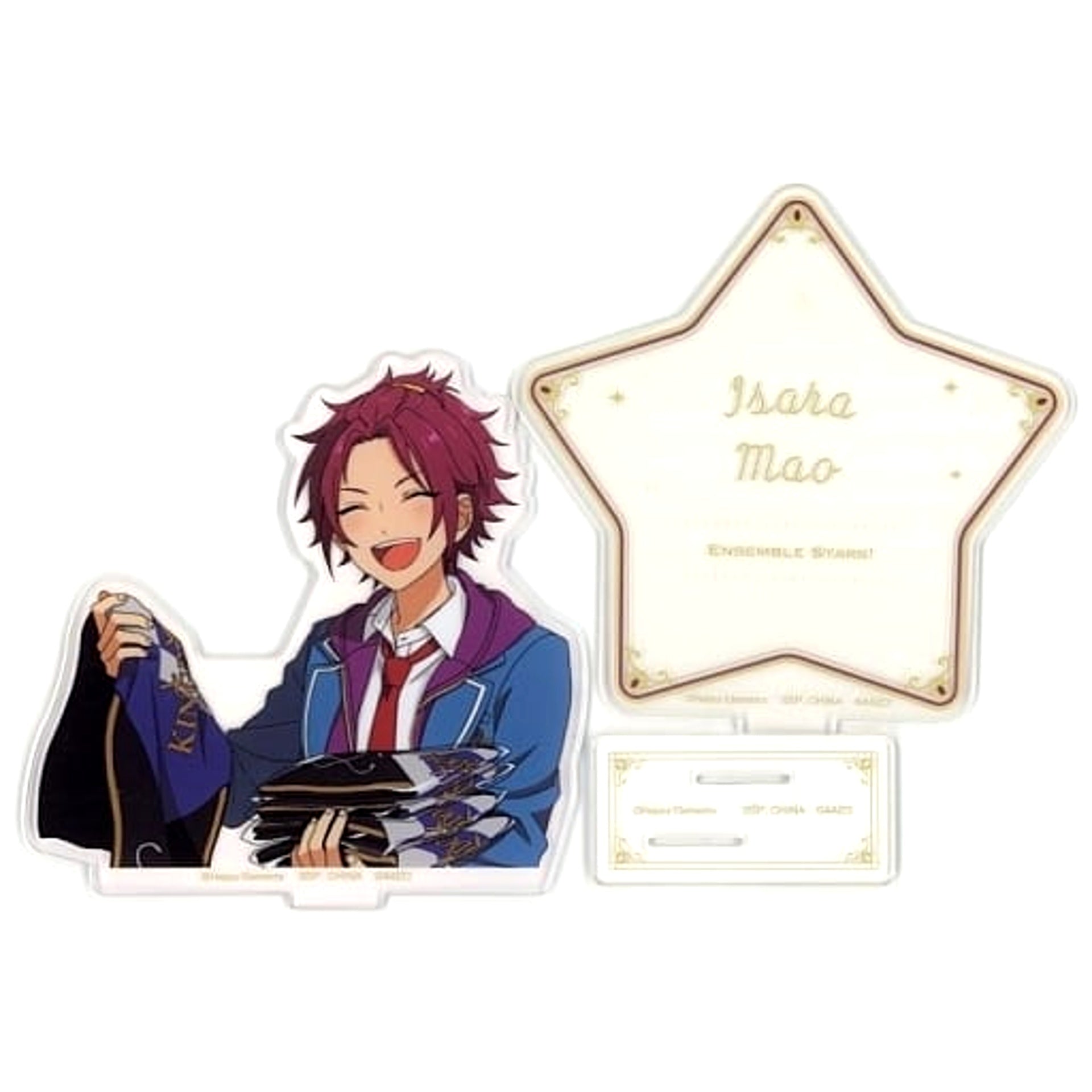 Ensemble Stars! Mao Isara Reminiscence * Monochrome Checkmate Ichiban Kuji Reminisce Selection Memorial Star Acrylic Stand Prize F [USED]