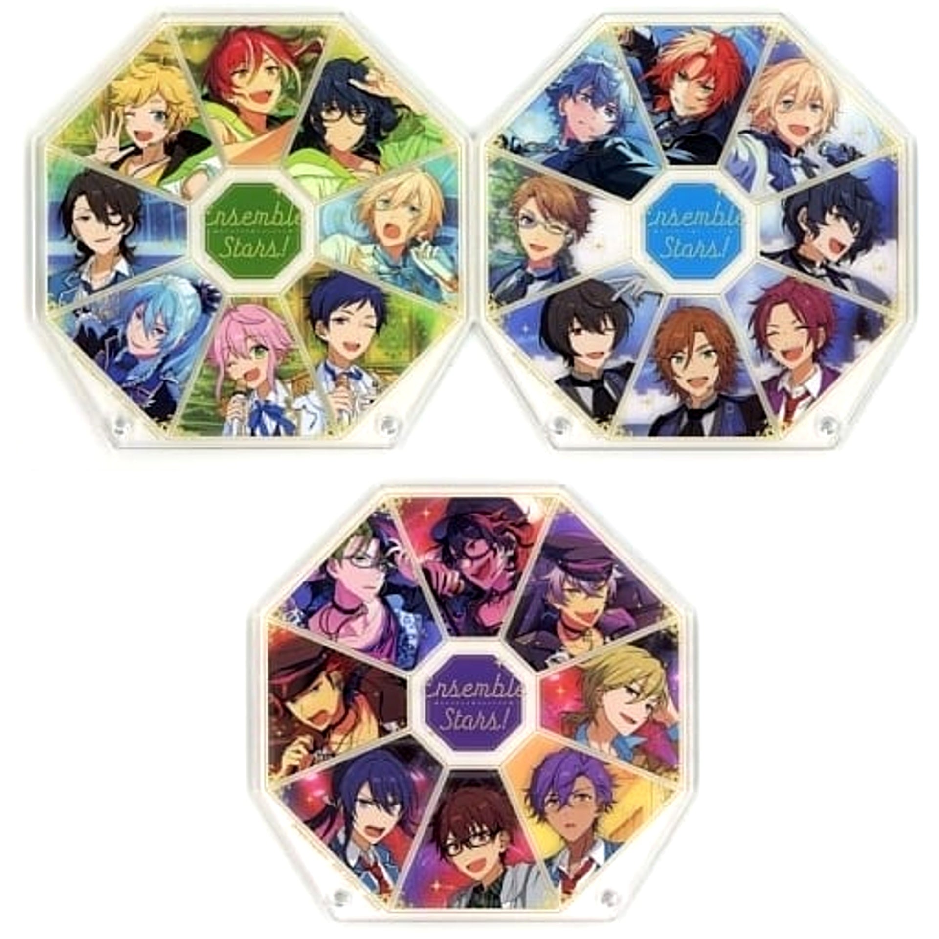 Ensemble Stars! Set of 3 Ichiban Kuji Reminisce Selection Memorial Acrylic Board Set Last One Prize [USED]