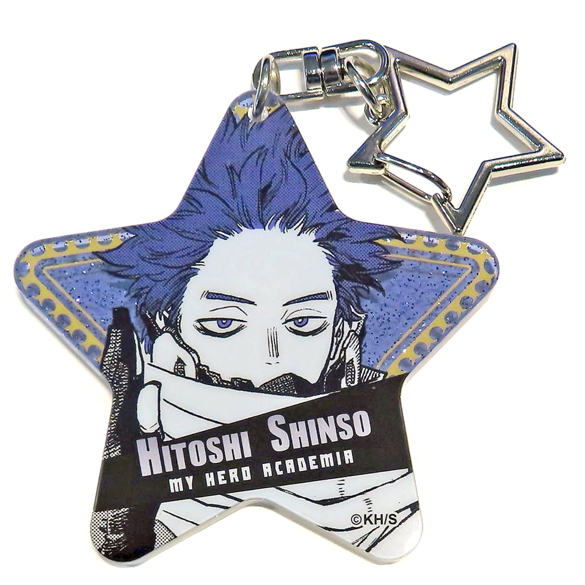 My Hero Academia Hitoshi Shinso Aoyama's Shine, Everyone! Glitter Keychain Collection Keychains [USED]
