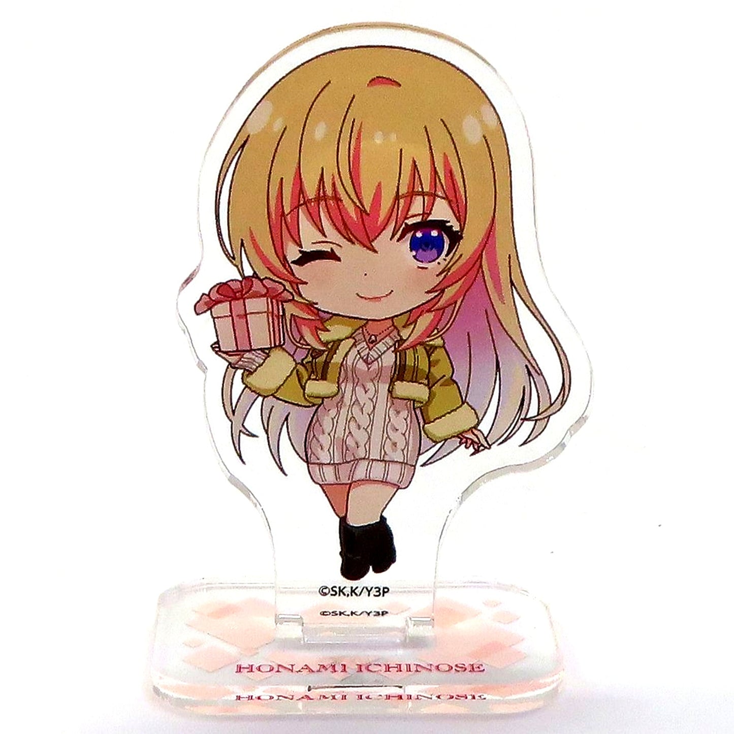Honami Ichinose C-5 Prize Mini Character Acrylic Stand Figure Kujibikido Classroom of the Elite Online Kuji Happy Valentine's Day [USED]