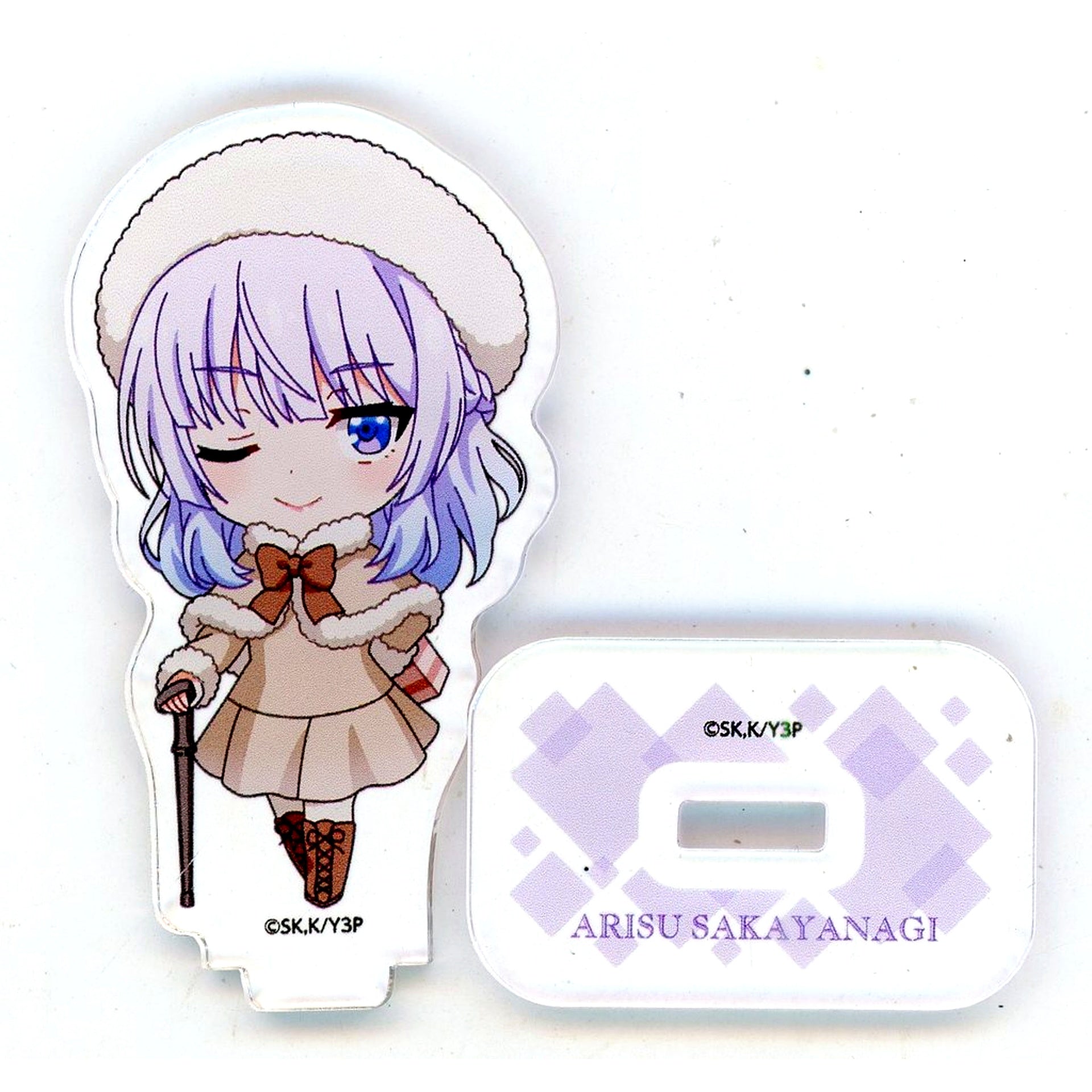 Arisu Sakayanagi C-6 Prize Mini Character Acrylic Stand Figure Kujibikido Classroom of the Elite Online Kuji Happy Valentine's Day [USED]