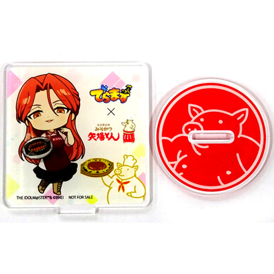 Tokiko Zaizen The Idolmaster Cinderella Girls x Deramasu x Yabaton Original Acrylic Stand Collabo Menu Order Bonus [USED]