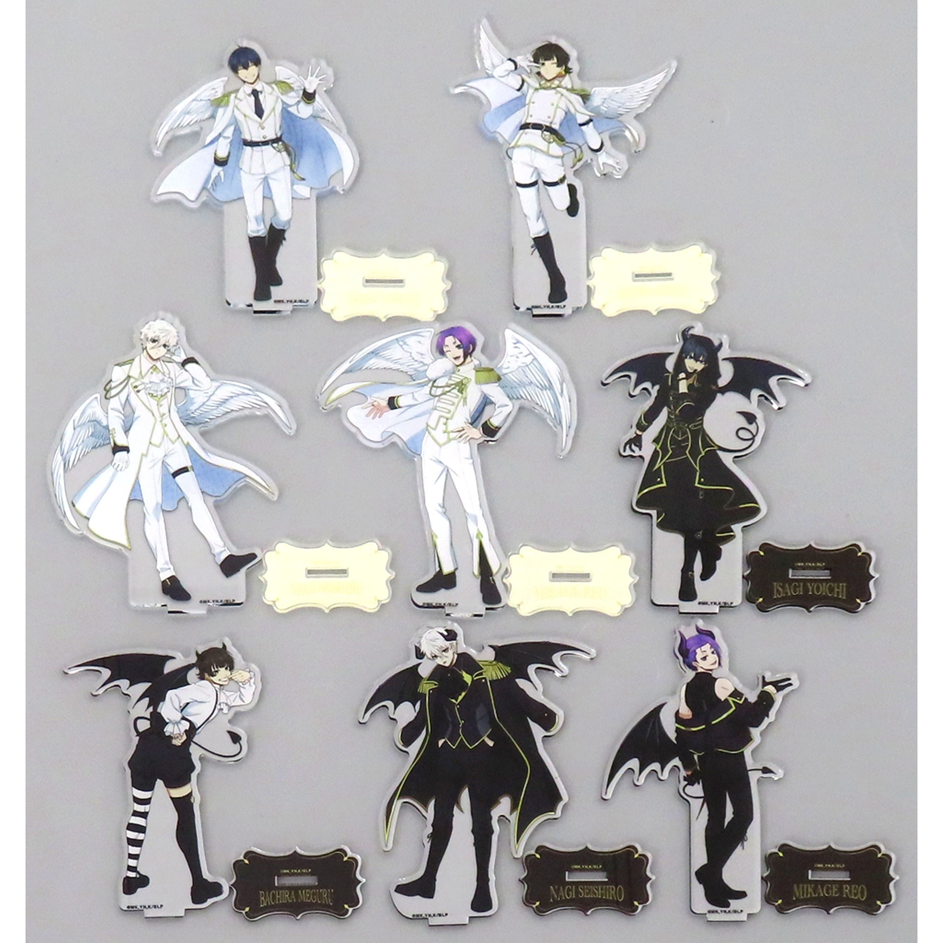 Set of 8 Blue Lock x Ouchi de Collaboration ANGEL & DEVIL Vol.1 in FavoteriA Life-Size Acrylic Stand [USED]