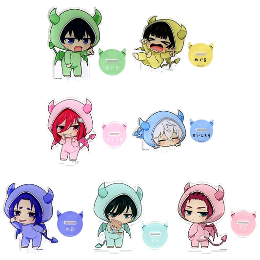 Set of 7 Blue Lock x Ouchi de Collaboration ANGEL and DEVIL Vol. 1 in FavoteriA Mini Chibi Acrylic Stand Devil Ver. [USED]