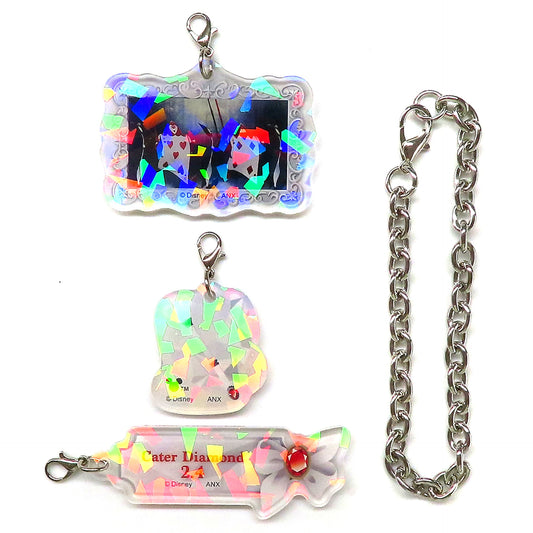 Cater Diamond Disney Twisted-Wonderland Hologram Acrylic Charm with Chain Cater's Birthday Commemorative Goods [USED]