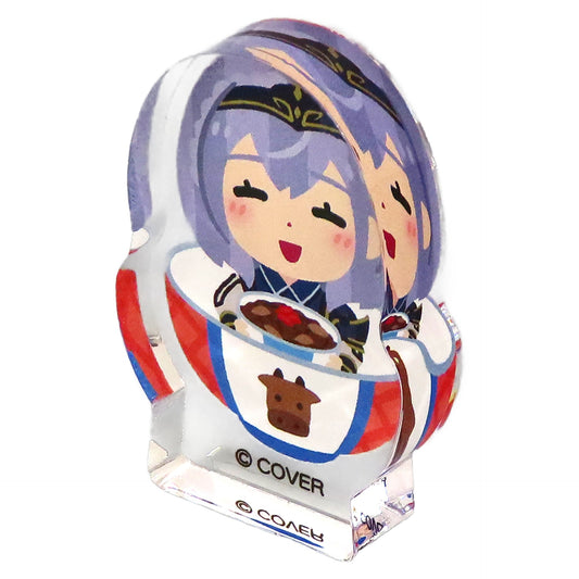 hololive 3rd Generation x Irasutoya Noel Shirogane Trading Acrylic Block mini with the line Itadakimassuru Acrylic Stands [USED]