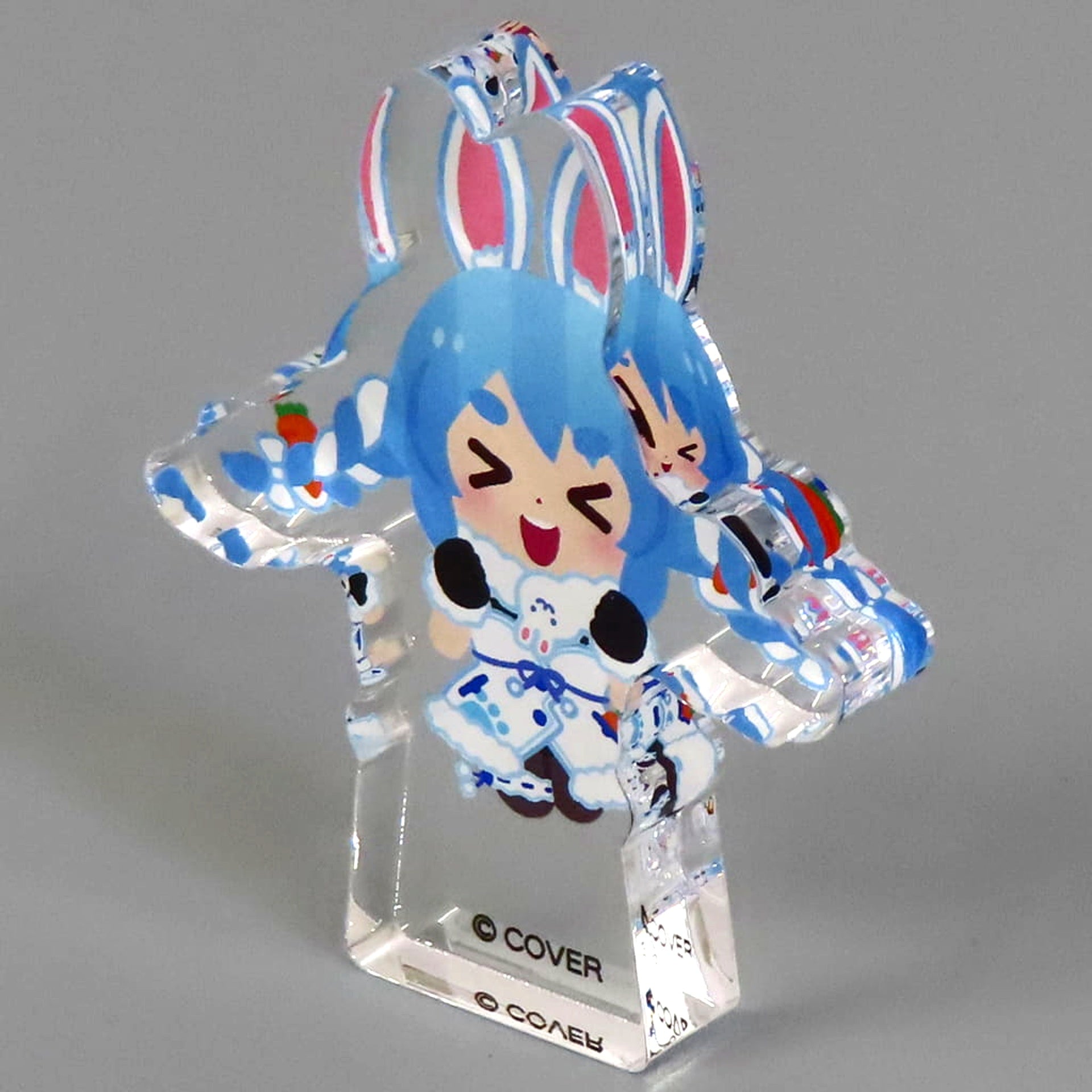 hololive Virtual YouTuber Usada Pekora Lets Go!! hololive 3rd Generation x Irasutoya Trading Acrylic Block Mini [USED]