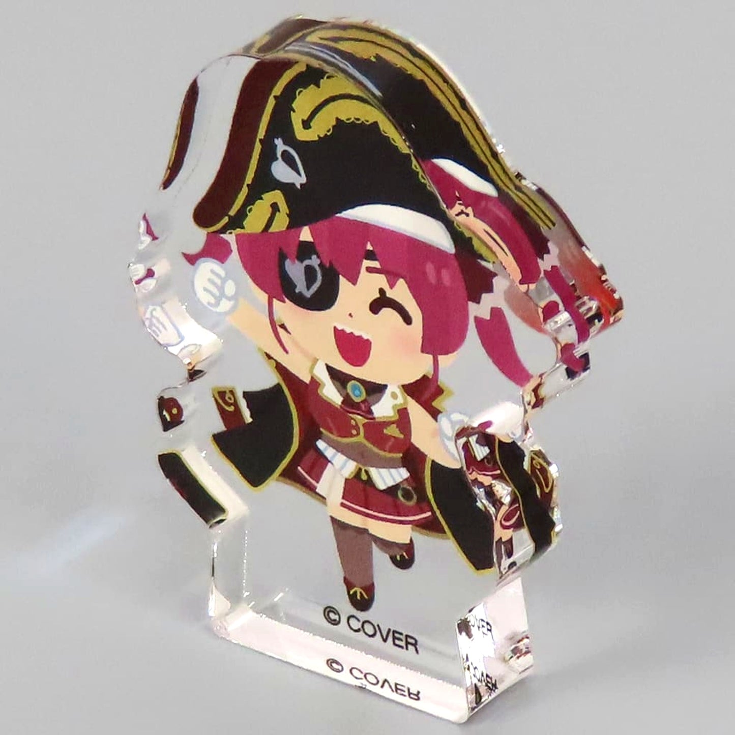 Virtual YouTuber hololive Houshou Marine Let's Go!! Trading Acrylic Block Mini hololive 3rd Generation x Irasutoya [USED]