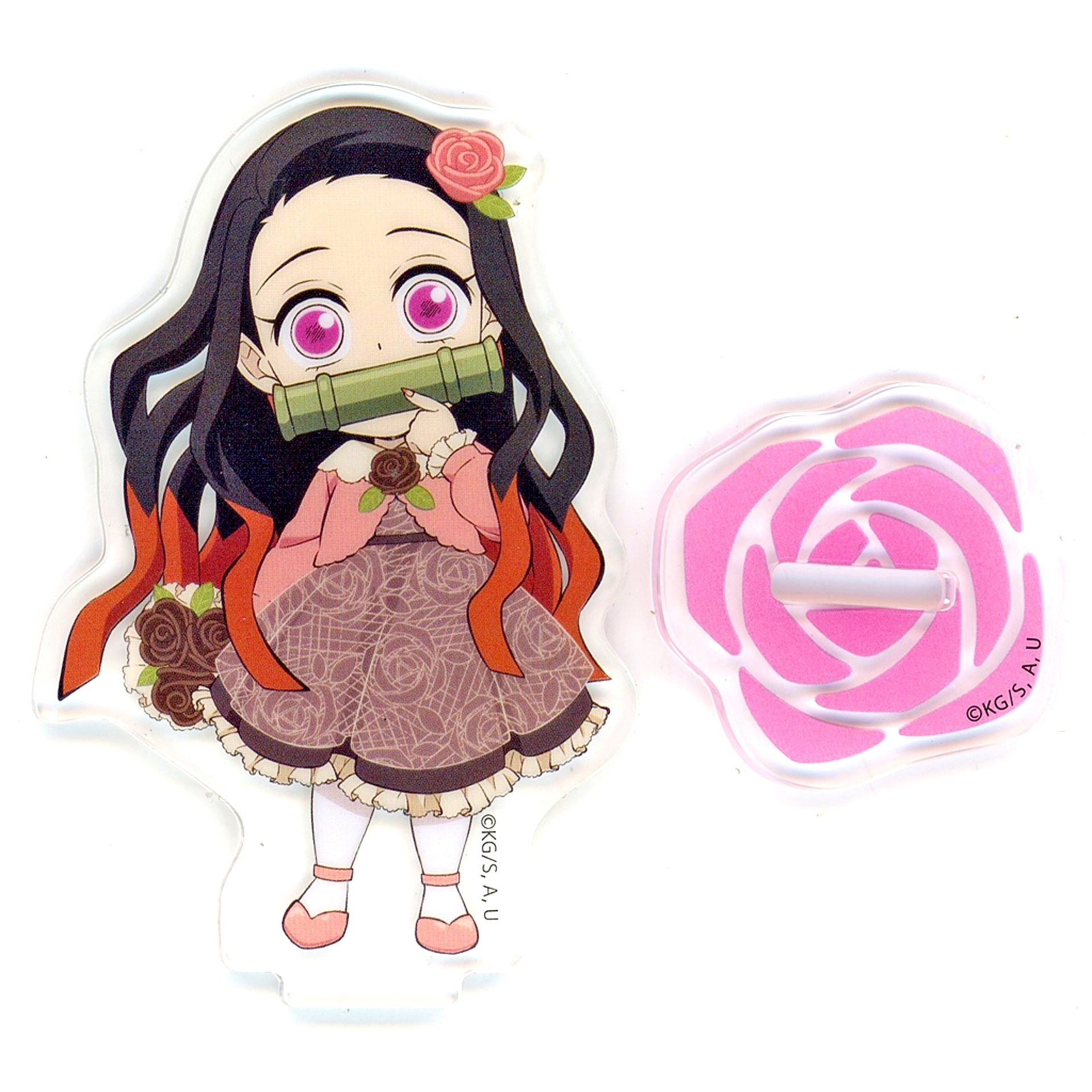 Nezuko Kamado Demon Slayer: Kimetsu no Yaiba x ufotable Cafe x Machi Asobi CAFE Valentine Event 2024 Random Acrylic Stand [USED]