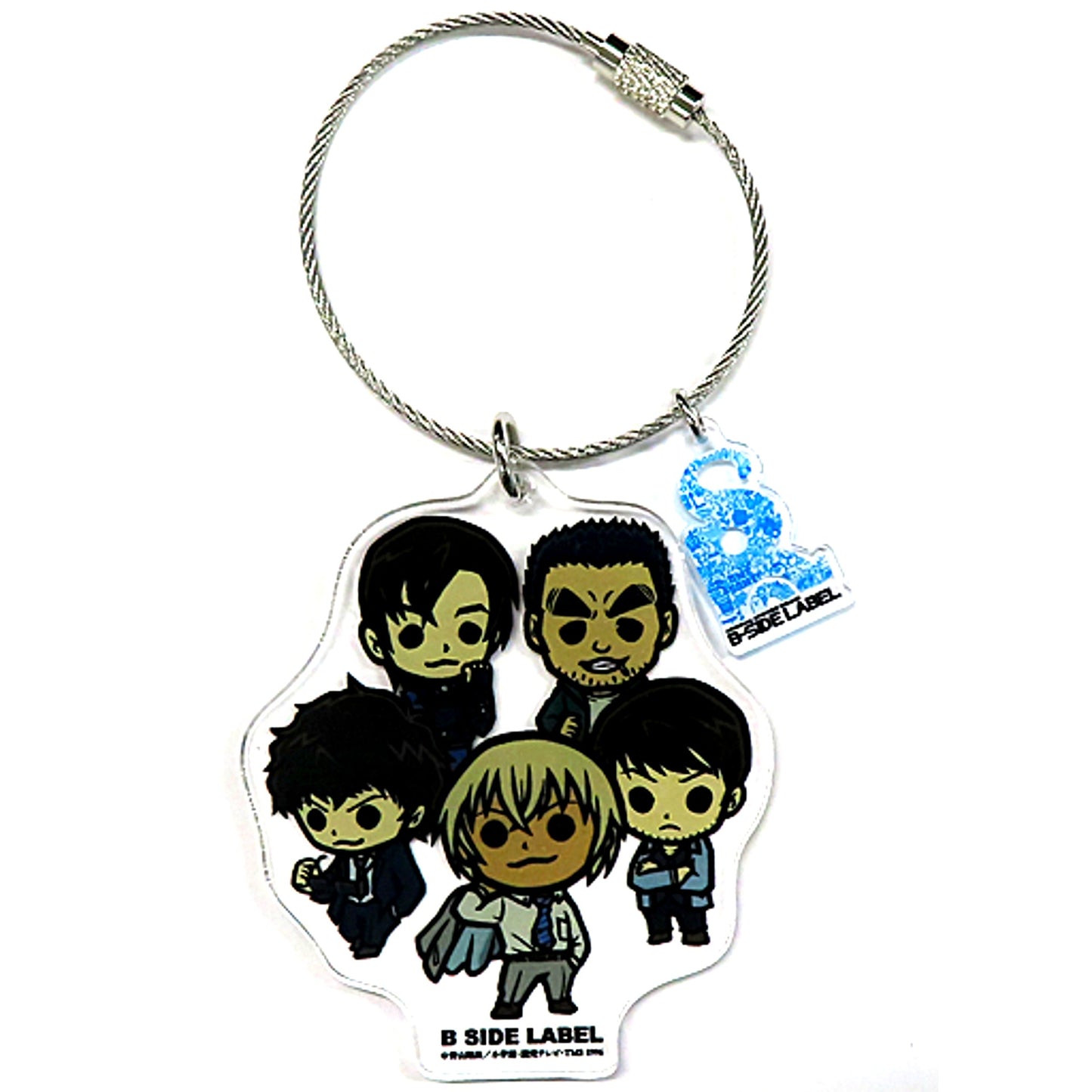 Group Police Academy 5 Members Detective Conan x B-SIDE LABEL Keyring Vol.5 [USED]