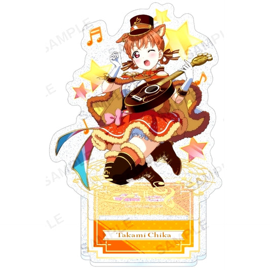 Chika Takami Kirarin Acrylic Stand Aqours Town Musicians of Bremen Ver. Love Live! School Idol Festival [USED]