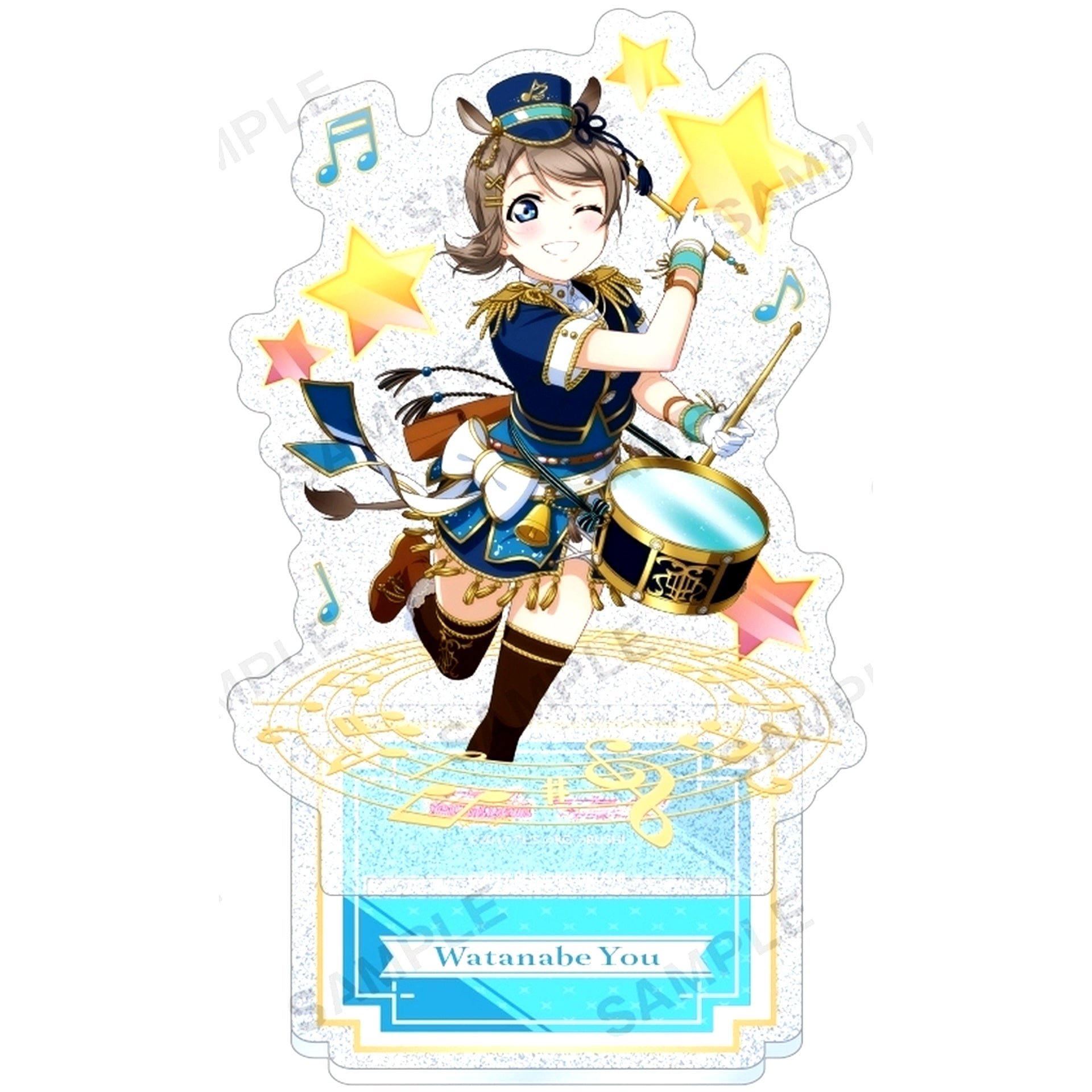 You Watanabe Kirarin Acrylic Stand Aqours Town Musicians of Bremen Ver. Love Live! School Idol Festival [USED]